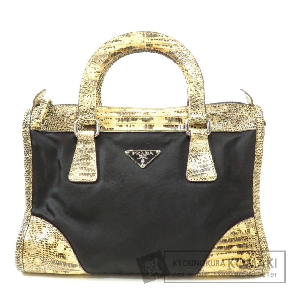 Prada embossed handbag